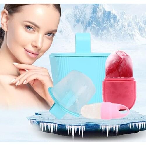 Skin Care Beauty Lifting Contouring Tool Silicone Ice Cube Trays Ice Globe Ice Balls Face Massager Facial Roller Reduce Acne