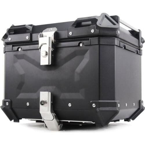 Universal 45L Aluminum Alloy X Tail Box Electric Motorcycle Trunk Quick Release Storage Luggage Trunk Thickened