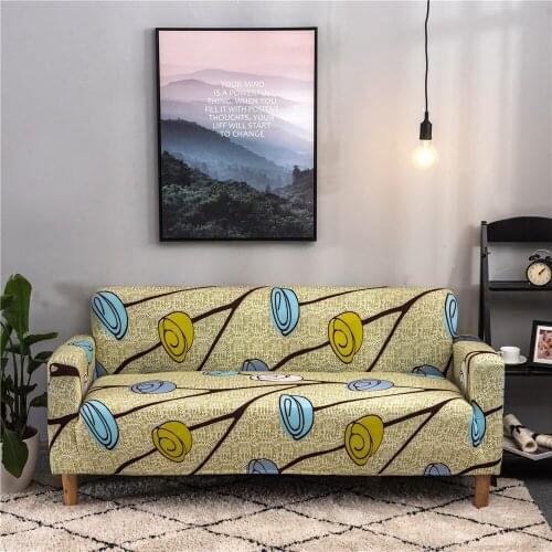Rose Flowers Printed Protector Sofa Cover Stretch Slipcovers For Living Room Sofa Cover All-inclusive Armchair Sofa Covers
