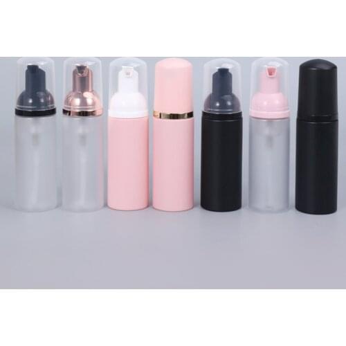 1Pcs 50ml Foam Dispenser Bottle Plastic BPA Free Refillable Mini Foaming Soap Dispenser Pump Bottles for Travel