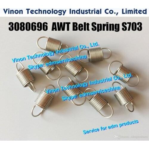 2pcs/bag) 3080696 edm AWT Belt Spring S703 Upper for 0200603 Sodic A.AQ.BF series A325,A500,A750,AQ325,AQ327,AQ535,AQ537 85type