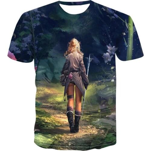 2020 new 3D Summer T-shirt Mens Anime Print T-shirt Mens Psychedelic Casual Hypnosis T-shirt Street Wear XL S-6XL