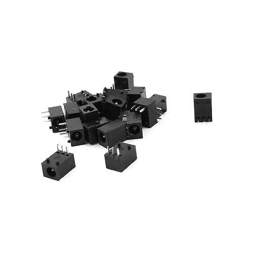 3.5mmx1.3mm 3 Pin DC Jack PCB Mounting Charging Port Connector Socket 20 Pcs