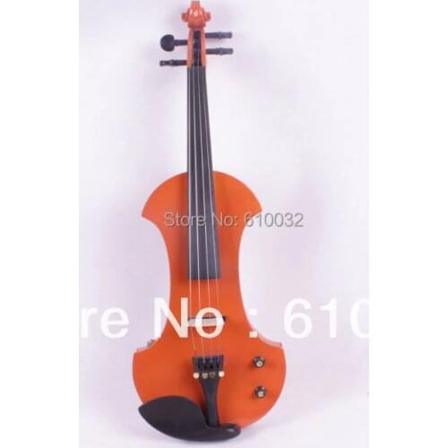 4/4 Electric Violin Solid wood 19--29# orangnSilver 4string