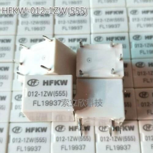 5pcs New Hfkw-012 -024-1zw (555) 5pin12v 24v Window Glass Relay