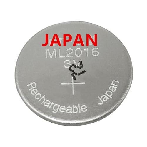 20pcs/lot ML2016 ml2016 2016 3V rechargeable button battery Replaces CR2016