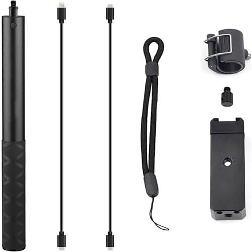 For Insta360 ONE X2/X Camera Accessories,Aluminum Alloy Selfie Stick Stand Phone Extension Rod Holder