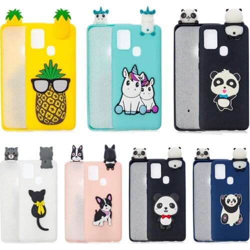 Cute 3D Panda Unicorn Puppy Phone Case For Redmi Note 10 Pro Silicone Back Cover For Coque Xiaomi Redmi 9 9A 9C Note 9 Pro Funda