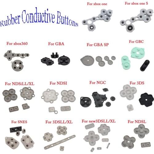 Rubber Conductive Button A-B D-pad for Game Boy Classic GB GBC GBP GBA SP For 3DS NDSL NDSI NGC Silicone Start Select Keypad