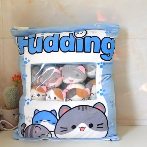 Hot Sale A Plushie Bag Pudding Toys Mini Animals Doll Bunny Cat Hamster Penguin Duck Strawberry Dog Unicorn Pillow Kids' Gift