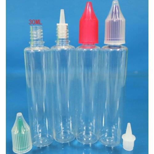 Unicorn bottle 30ml PET clear bottle wholesale price for essential oil 1000pcs/lot