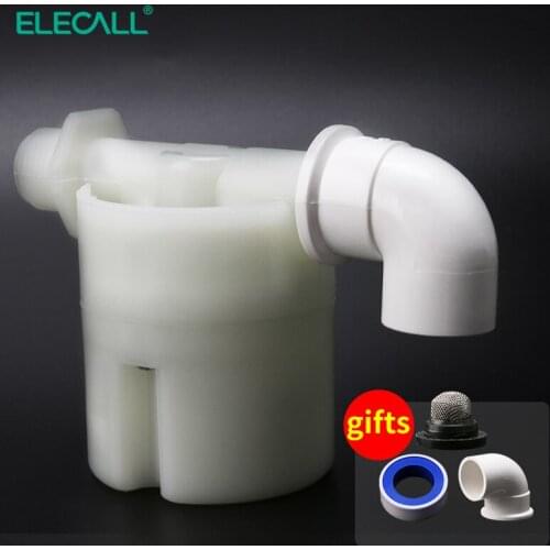 ELECALL Automatic Water Level Control float Valve Tower Tank Floating Ball Valve 1/2" externally upper inlet EFV-04WS