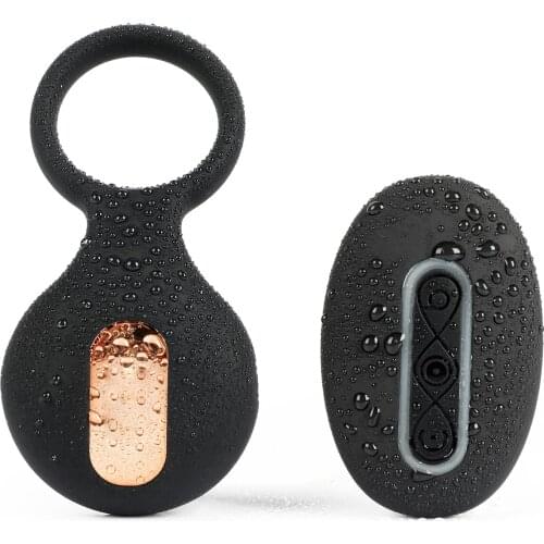 10 Frequency Charging Penis Ring Vibrator Lock Sperm Ring For Men Delayed Ejaculation 10 Meters Remote Control Sex Toys For Male