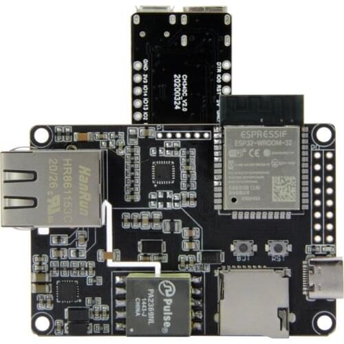 LILYGO® TTGO T-Internet-POE ESP32-WROOM LAN8720A Chip Ethernet Adapter And Downloader Expansion Board Programmable Hardware