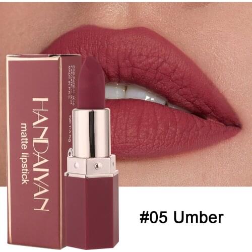 Matte Nude Lipstick 6 Colors Moisturizing Waterproof Long Lasting Velvet Premium Mist Non-Sticky Red Lip Tint Fashion Lipgloss