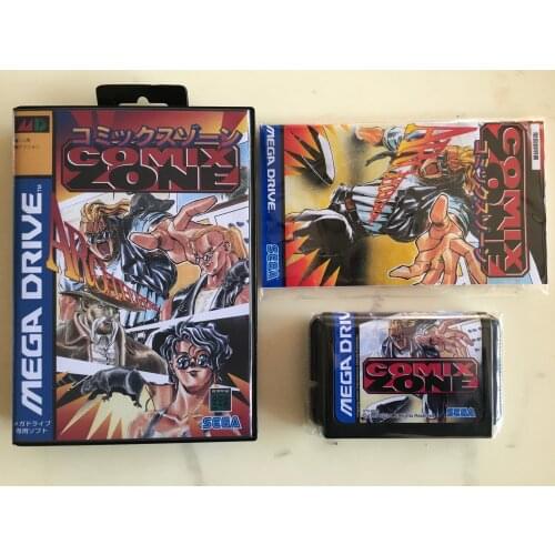MD Game : COMIX ZONE ( Japan Version!! box+manual+cartridge!! )