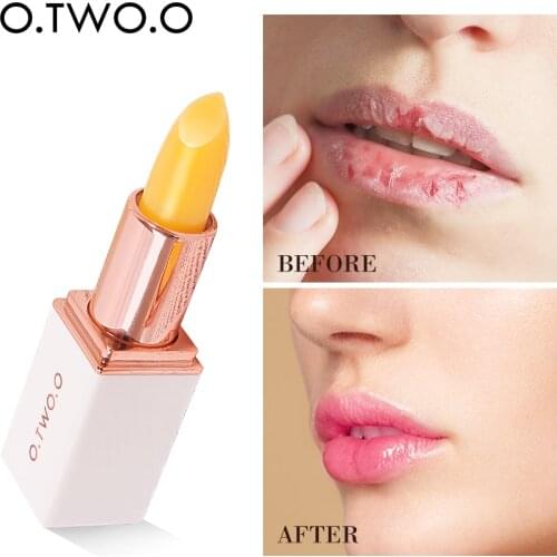 O.TWO.O 1PC Color Changing Lipstick Waterproof Lip Balm Women Lips Makeup Cosmetic Long Lasting Moisturizer Nutritious Lip Stick