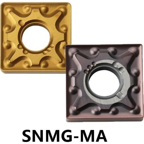 10pcs Inserts SNMG120404-MA SNMG120408-MA SNMG120412-MA SNMG 120404 120408 120412 Carbide Inserts Lathe Tools Turning Cutter