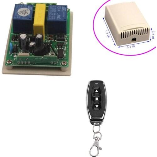 AC 110V 220V 2CH RF Wireless Remote Control switch tubular motor Shutter/winch/garage rolling door/electric curtain/Projection