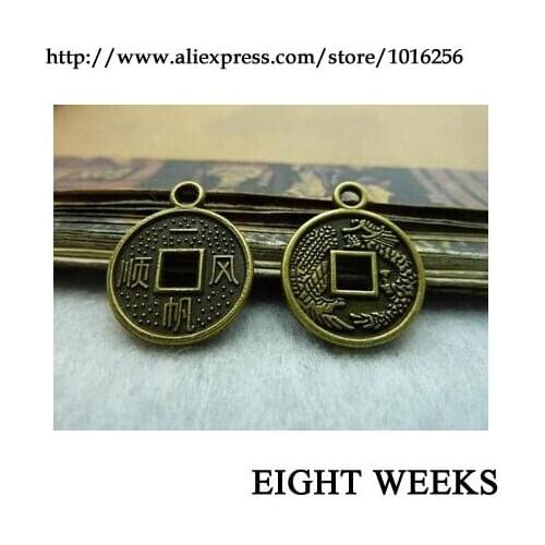 Zinc alloy pendant jewelry accessories diy handmade material charms Smooth sailing 15 mm