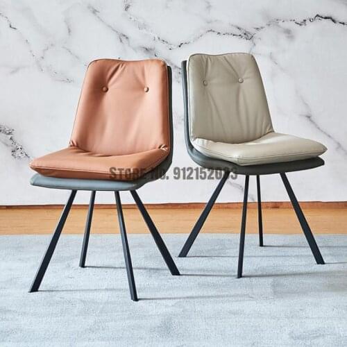 Nordic light luxury net red dining chair home designer backrest ins makeup chair simple modern bedroom dining table and chair