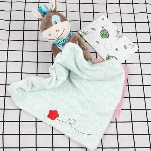 Cute Animal Bibs for Newborn Comforting Towel Infant Baby Nursery Toddler Security Cartoon Soft Smooth Bath Toy