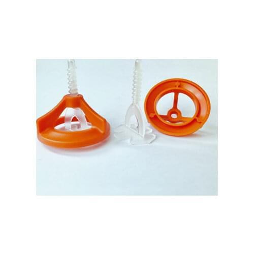 100 Pcs Tile Leveling System, Threadet Leveling Spacer, Reusable Twister Wedges (Clamping Nut), Construction Tools