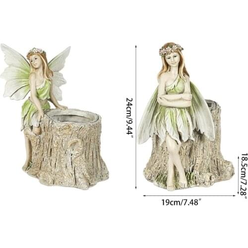 Fairy Garden Fairies Figurines Planter Pot Accessories for Outdoor Garden Decor 667A
