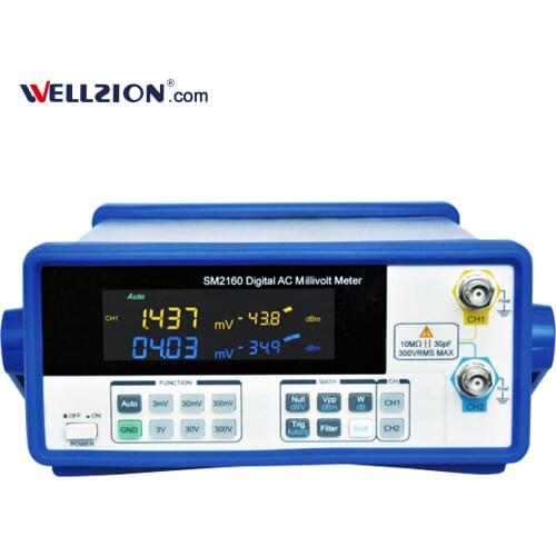 SM2160 4.5 digits 5Hz to 6MHz Digital AC Millivolt Meter