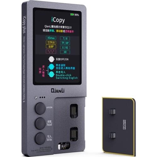 Qianli iCopy Plus with Battery Testing Board for iPhone 7/8/8P/X/XR/XS/XS MAX/11 Pro Max LCD/Vibrator Transfer EEPROM Programmer