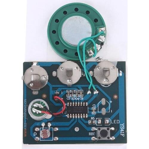 30S Photosensitive Voice Music Recordable Recorder Board for Greeting Card DIY E56B