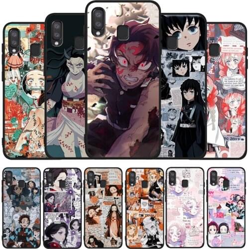 Kamado Nezuko Kimetsu No Yaiba Black Phone Case For Samsung Galaxy A71 A51 A41 A31 A20E A10 A20 A40 A50 A70 M30S M20 A7 A8 A9