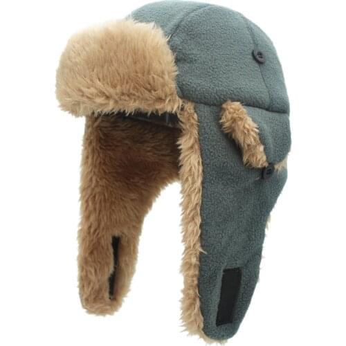 Connectyle Toddler Boys Kids Fleece Trapper Sherpa Lined Windproof Winter Russian Hat with Large Flaps Warm Ski Hat