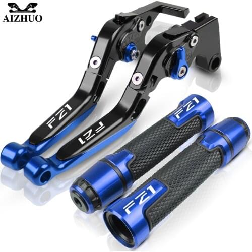 FZ1FAZER Brake Clutch Lever Adjustable Folding For YAMAHA FZ1 FAZER 2006-2015 2007 2008 2009 2010 Motorcycle Handle Grips End