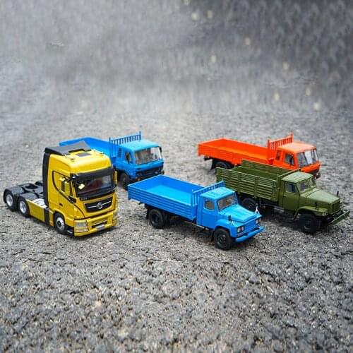 Diecast Alloy 1: 43 Truck Model Flagship Tractor Flat Car Model Decoration Souvenir Ornaments Display Vehicle Collection Toy