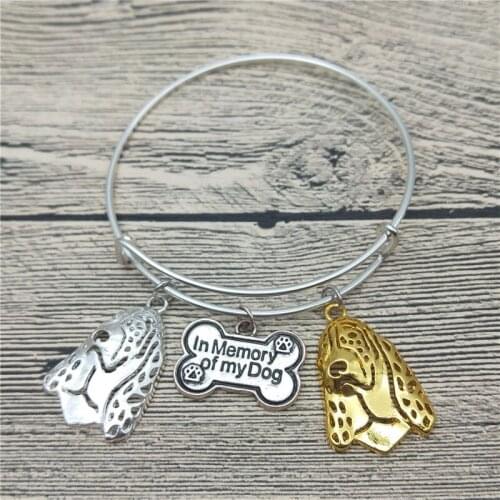 Trendy New Basset Hound Bangles Cute Basset Hound Dog Bangles Bracelets Fashion Animal Pet Jewellery