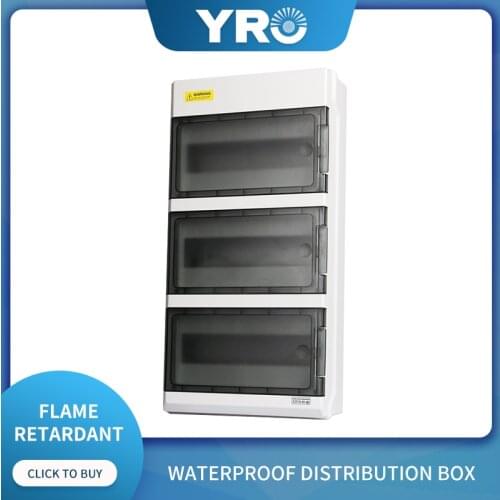 Plastic household photovoltaic junction box outdoor rainproof junction box SH36PN leakage protection power distribution box