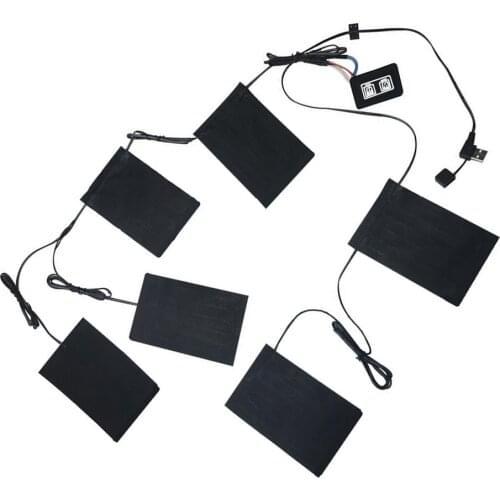 One-drag Nine-zone Switch Heater Band Vest Clothing Heating Cloth Winter Warmer Heat Patch 3-step Thermostat