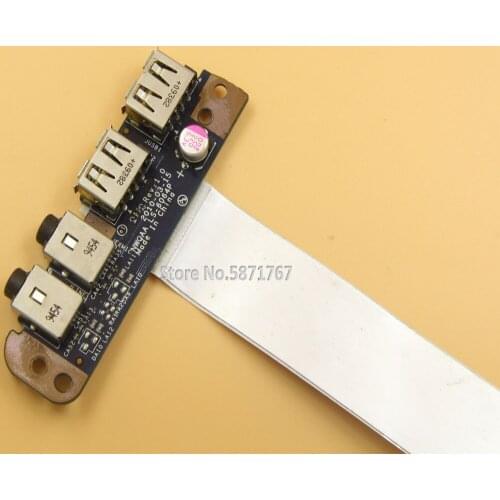 Original For Toshiba A660 A665 P750 P755 USB Audio Jack Board With Cable NWQAA LS-6064P