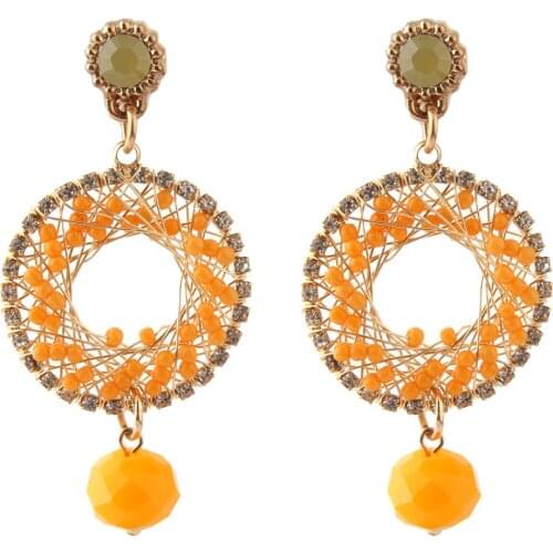 Oorbellen bohemian earrings for women pendant crystal earrings handmade fashion exquisite wedding earrings jewelry gifts Aretes