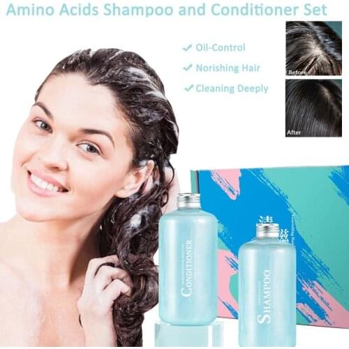 Shampoo And Conditioner Hair Care Sets Professional Hair Treatment Oil-control And Make Hair Smoothing Nourishing Moisturizing