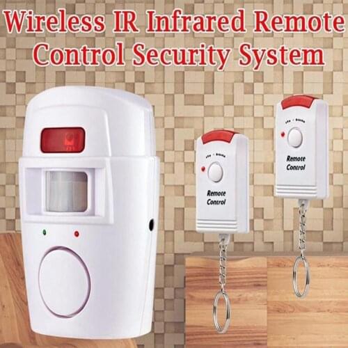 Home Security Alert Infrared Sensor Anti-theft Motion Alarm Alarm Detector system Alarm 2 remote Monitor control Remote Wir E0E8