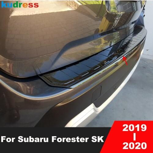 For Subaru Forester SK 2019 2020 Stainless Steel Rear Trunk Bumper Cover Trim Tailgate Door Sill Protector Plate Car Styling