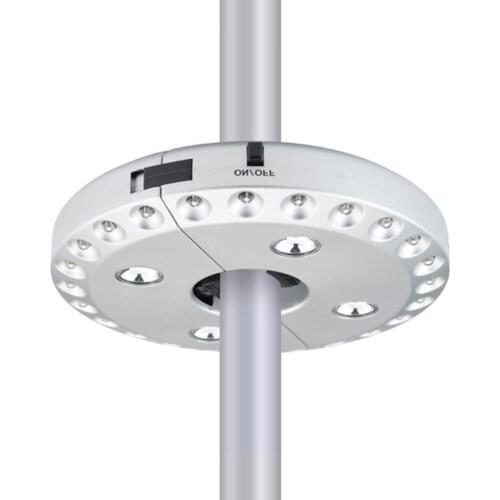 28 Pole LEDs Patio Umbrella Light Tent Camp Light Lawn Lamp waterproof Garden Outdoor Lighting 4.5V 0.5W 100lum