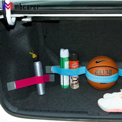 Car Trunk Storage Device Hook Loop Anti-Drop Magic Sticker Strong Adhesion Fixed Straps Baggage Debris Fixed Straps Solid Color