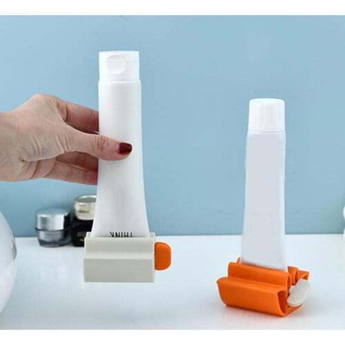Toothpaste Squeezer Toothpaste Dispenser Fashion Portable Convenient Toothpaste Tube Squeezer Plastic Dispenser for Bathroom