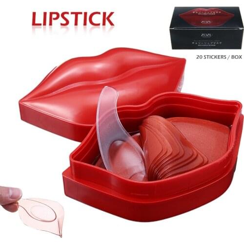 1box/20pcs Lip Cream Cherry Moisturizing Lip Care Mask Anti-chapped Lips Mask Patches Anti-drying Brightening Dehydrated skin