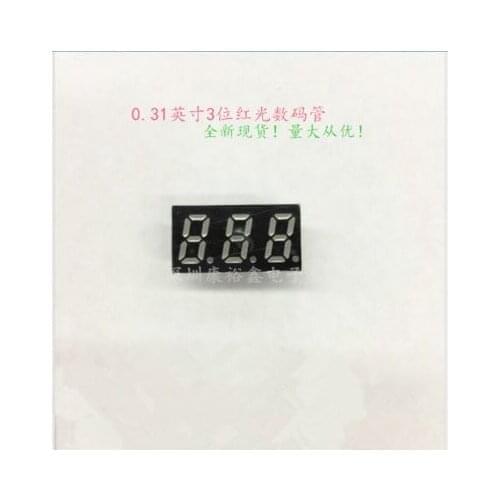 10pcs X 0.31inch 3digits Green 8 segment led display 3312AGG/3312BGG