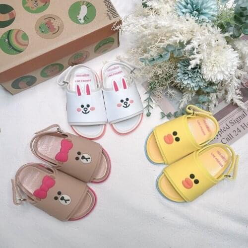 2021 Top Quality Childrens Summer Sandals Kids Mini Melissa Princess Cartoon Jelly Shoes Baby Girl Fashion Beach Shoes HMI051