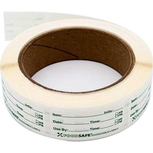 250pcs/Roll Self-Adhesive Sticker Removable Freezer Foodsafe Labels Stickers DIY